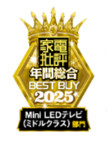 家电批评BEST BUY OF THE YEAR 2025 Mini LED电视部门